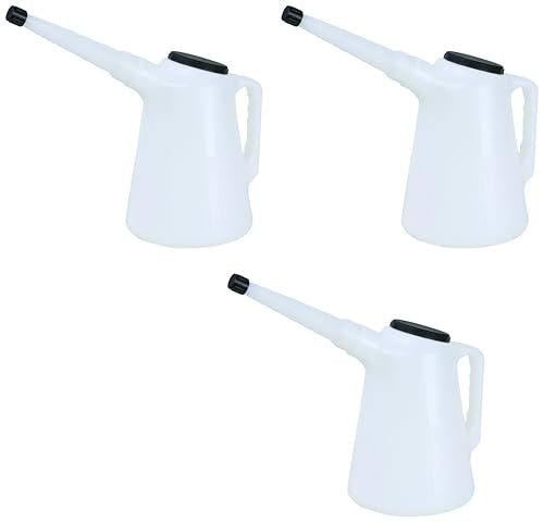 Groz 41900 Plastic Measures with Lid Capacity 1 litre (1 quart). (Pack of 3) - size: 1-Liter (Pack of 3)