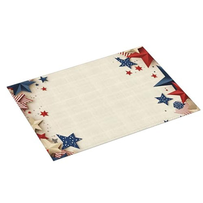 American Flag Stars Patriotic Microfiber Dish Drying Mat 18x24 Inch - Absorbent Non-Slip & Quick Dry Kitchen Counter Dish Drainer Pad, Rustic Farmhouse Style - color: American Flag Stars Patriotic