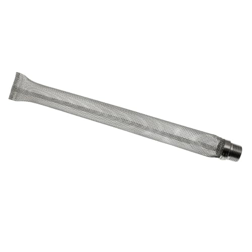304 Stainless Steel Filter Tube Homebrewed Beer Wine Filter Mesh Tube 12 Inch External Thread Connector For Grain Brewing Accessories