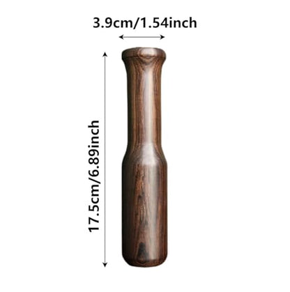 Sauerkraut Pounder Manual Wooden Masher, Vegetable Fermentation Tamper, Pickle Packer Tool, Kitchen Food Prep | Wooden Crusher Tool for Meat Vegetable Pickle Cabbage Food (Gold) - color: Gold