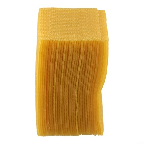 30 Pack Beeswax Hive Foundation Sheets 5.24 X 3.54 Inch Natural Wax Frames For Beekeeping For NEST Building And Honey Extraction Supplies