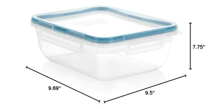 Snapware Food Storage Containers, Plastic, 8.5-Cup, Rectangular | Leakproof & Airtight | BPA-Free | Microwave & Dishwasher Safe | Pack of 6 - size: 6 Pack, style: 8.5 Cup