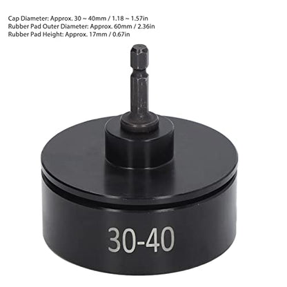 Bottle Capper Bottle Capping Tool, Electric Capping Machine Bit, Handheld Bottle Capper Capping Machine Accessory for 30-40mm Bottle Cover for Replacement, Black