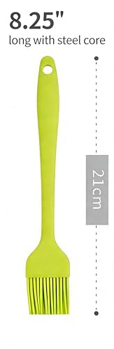 3-Pack Silicone Basting Pastry Brushes for Baking, Cooking & BBQ - Heat Resistant Up to 446°F, Dishwasher Safe