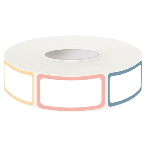 500 Pcs Removable Freezer Labels, Removable Freezer Labels Water Oil Resistant with Perforation Line for Food Containers Jars Pantry Organization (Morandi Color- 1x 2 inch) - color: Morandi, size: 1 x 2 Inch