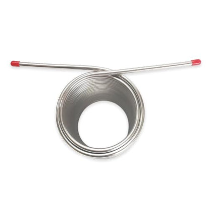 19M Wort Chiller 8mm Double Layer Stainless Steel Cooling Coil for Home and Jockey Box