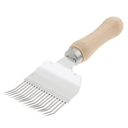 Stainless Steel Keeping Honey Comb Tine Uncapping Fork Scratcher