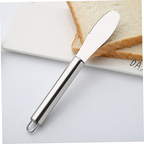 Alipis 2pcs Stainless Steel Cream Spatula Butter Spreader Cheese Knife for Cake Icing and Pastry Kitchen Gadget for Food Shops and Catering Silver