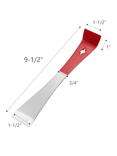 2PCS Stainless Steel Bee Hive Tool - Beekeeping Supplies Flat Pry Bar | Scraper Tool for Beekeeper, Red