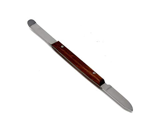 A2Z-FS002 Stainless Steel Double Ended Fahenstock Knife and Curved Spatula, 5.5" Length