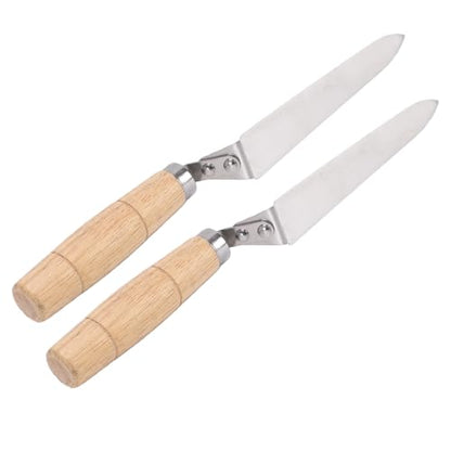 2Pcs 26cm Honey Uncapping Knife, Ultra Thin Stainless Steel Honey Scraper, Extraction Knife, Beekeeping Equipment Bee Hand Tool for Beekeeper