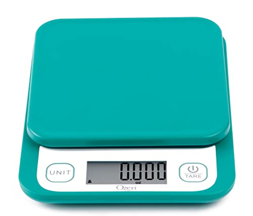 Ozeri Garden and Kitchen Scale II, with 0.1 g (0.005 oz) 420® Variable Graduation Technology® - color: Teal