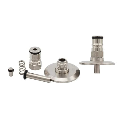 1.5" Tri Clamp to Ball Lock Post - SS304 Sanitary Brewer Fitting for Homebrew Beer Kegs and Conical Fermenters(Gas and Liquid) - size: Gas and Liquid
