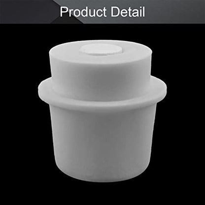 Othmro 1Pcs Drilled Rubber Stopper with Airlock, White Drilled Bungs Stopper with 1.46"-1.61" Hole for Fermentation Use, Homebrewing Beer Kombucha Airlock Stopper