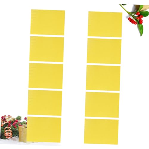 10pcs Nest Beeswax Tablets Beekeeping Nest Box Beehive Foundation Sheets Beehive Tool