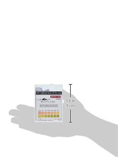 Plastic pH Test Strips, Universal Application (pH 4.5-9.0), 100 Strips | for Urine, Saliva, Aquariums, etc.