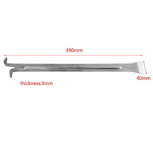 Hive Tool, Beekeeping Supplies, 390mm Stainless Steel Extra Long Beehive Cleaning Scraper for Beekeeper, Beginners, Bee
