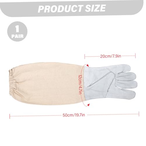 Bee Gloves Protective Leather Beekeeping Supplies Scratch-Resistant Long Sleeve Garden Gloves for Beekeepers Camping Car Mechanic