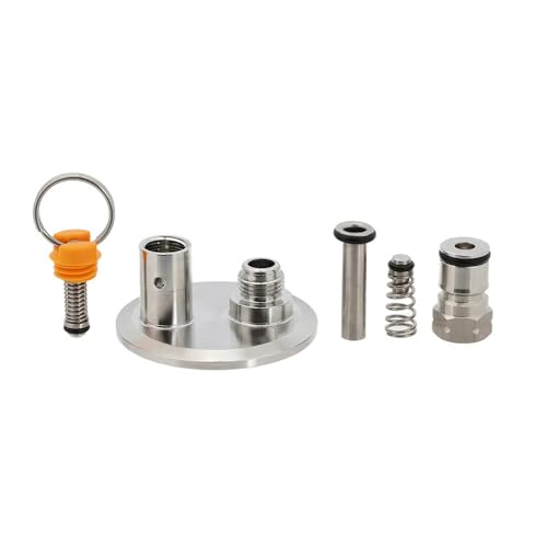 1pc 2" Tri-Clamp Dry Hopper Lid with PRV and Ball Lock Gas Post for Homebrew Fermentation