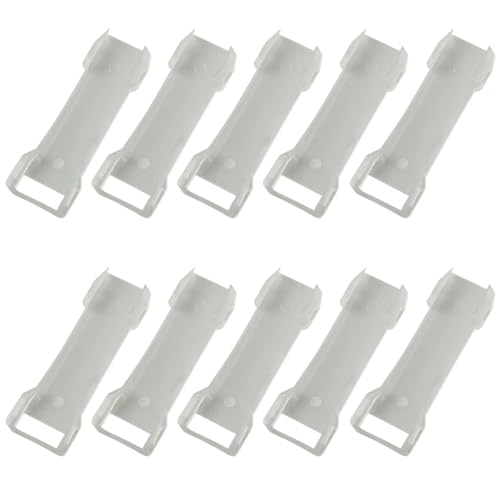 lasenersm 10 Pieces Beehive Frame Spacer Plastic Beehive Frame Spacer Beehive Frame Strip Beehive Frame Strip Spacer Beehive Frame Spacing Tool, White