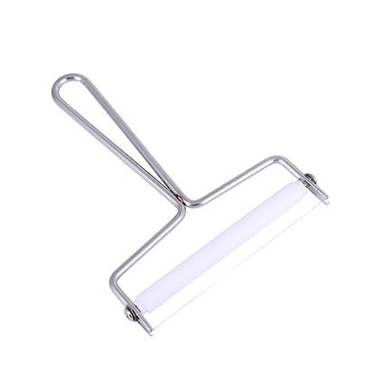 2Pcs Stainless Steel Cheese Slicer Set Wire Handle Efficient Cream Cutter and Butter Scraper for Kitchen and Bakery Use - color: Silver