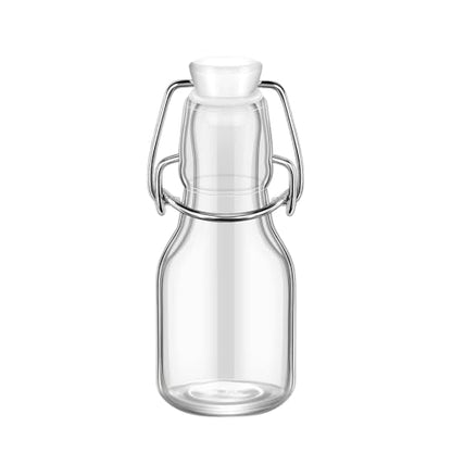 ICE N COLD Glass Swing Top Bottles | Flip Top Glass Bottles for Limoncello, Syrups, Oils, Vinegar, Extracts & Beverages | Airtight Reusable Glass Bottles (6-Pack, MINI (60ml | 2oz)) - color: 6-Pack, size: 2 Ounces