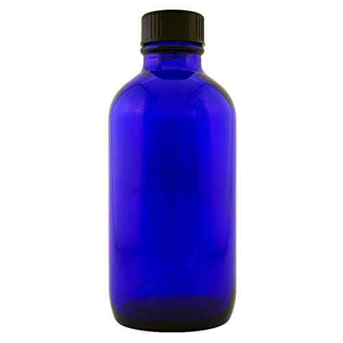4 fl oz Cobalt Blue Glass Bottle with Phenolic Cone Cap (Single) - color: Cobalt Blue, size: 4 Ounces