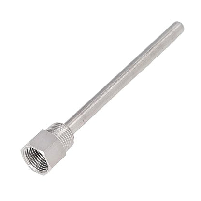 1-Pack Stainless Steel Thermowell, G1/2 Male Thread 6.7 Inch Temperature Sensor Protector, for Brew Kettles and Industrial Applications