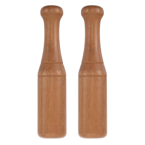 2pcs Fermentation Tamper Tool, Wooden Kimchi Sticks Food Pounder for Mason Jar, Pestle Tool for Bartender Home Use, Vegetable Masher