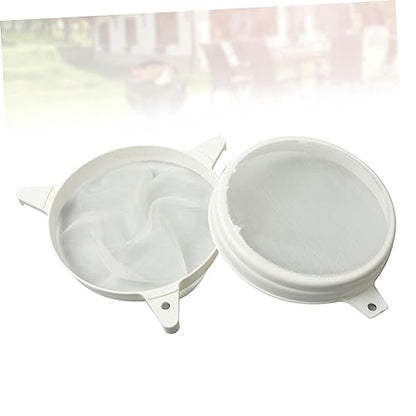 Cabilock 1pc Double Sieve Plastic Honey Strainer Beekeeping Supplies Fine Strainer Bee Keeping Tools Honey Filting Mesh