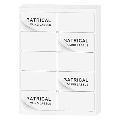 2"×4" Shipping Labels 300 Labels Sticker Paper for Laser/Ink Jet Printer mailing Labels 8.5"×11" White 10 per Sheet - size: 2"×4"(10-up), style: 30 sheets