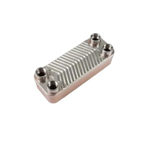 1/2" BSP Female Port 6-30 PlateS Brazed Heater Exchanger 304 Stainless Cooling Condenser Water Oil Chiller Wort(12 Plates) - size: 12 Plates