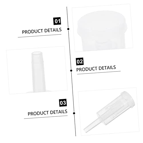 LABRIMP 2pcs Plastic One-way Valves for Home Brewing Three-piece Check Valve for Wine and Juice Fermentation Airtight Design