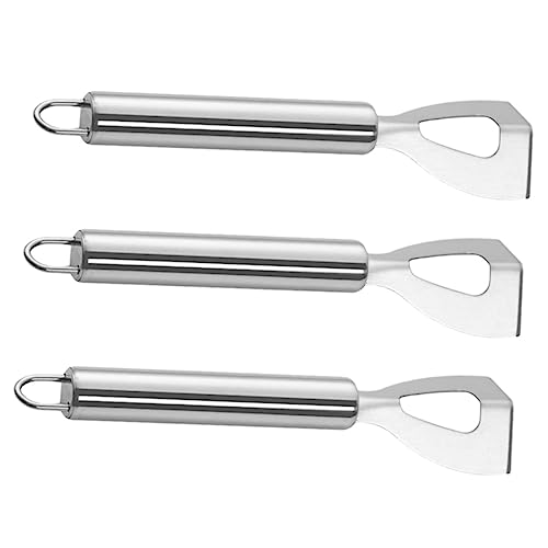 Cabilock 3PCS Stainless Steel Butter Knife Set Kitchen Cheese Cutting Tools Ergonomic Handles for Home Cooking and Charcuterie Boards