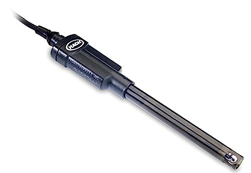 Hach IntelliCAL PHC201 Laboratory pH Electrode, 1 m Cable, PHC20101 | Digital Combination pH Electrode, Built-in Temperature Sensor, Non-Refillable Semi-Liquid Gel-Filled Ceramic Pin Junction