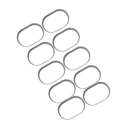 10pcs Cheese Mold Stainless Steel Baking Tools for Cake Chocolate and Fondant Creative Non-stick Moulds for Home Baking and Desserts - color: Silver