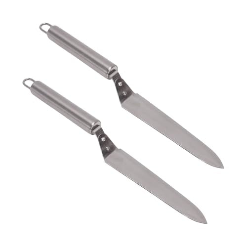 Wasp Knife Beekeeping Supplies Stainless Steel Honey Uncapping Cutter 2 Pack 10.83in Ultra Thin Slanted Side for Beekeepers Honey Harvesting Comb Frames