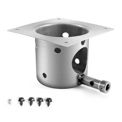 Upgraded Fire Burn Pot Replacement Parts for Pit Boss and Traeger Wood Pellet Grill Smoker, Fire Burner Pot for Traeger Pro 22 34 Fire Pot, Heavy - Duty Steel Burn Pot with Ash Remover and Screws - size: Fire Burn Pot