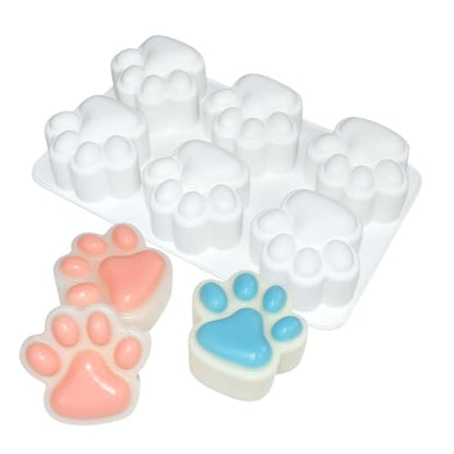 Silicone Chocolate Molds 3D Cat Paw, Non-Stick Silicone Mold for Creating Individual Portions Mousse Cake, Pastry, Chocolate, Ideal for Professional-Looking Dessert (E_ Cat Paw) - size: E_ Cat Paw
