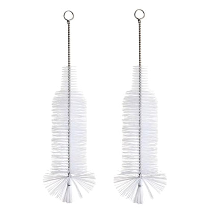 Bottle Brush - Ideal for Cleaning Narrow Neck Swing Top Glass, Brewing, Wine, Beer, Soda, Spray, Kombucha Bottles (White+2PCS) - color: A-white+2pcs