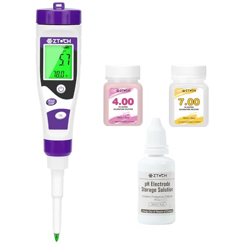 Food pH Meter, Digital pH Meter for Food Fermentation Canning | Smart Cooking Sourdough pH Tester for Bread Cheese Sauces, Measure pH in Water, Brewing, Meat, Sausages, Pickles, Sushi Rice