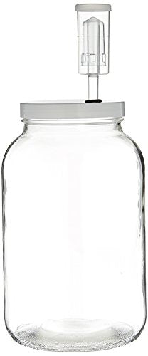 FastRack - One Gal Wide Mouth Jar, 1 Gallon Glass Jar with Lid and Econolock Airlock, Clear & North Mountain Supply - RS-PC-12 Red Star Premier Classique Wine Yeast - Pack of 12 - Fresh Yeast