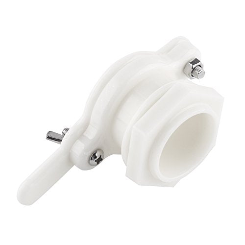 JTLB Bee Honey Tap Valve, Plastic Extractor Gate for Food with Stainless Steel Screws and, (White)