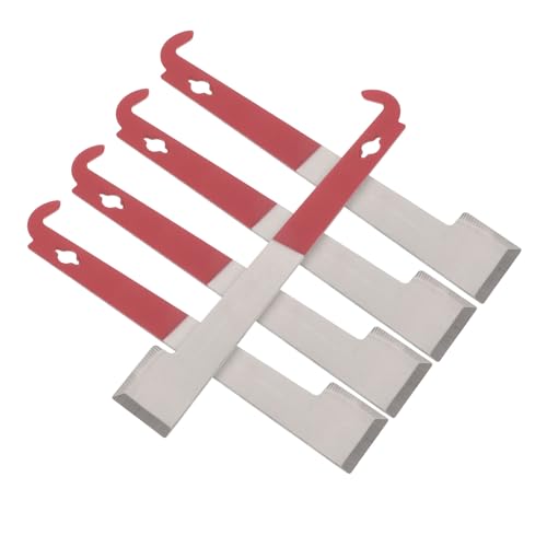 5pcs Beekeeping Hive Tool Kit Stainless Steel Manual Scraper Frame Lifter Hook for Beehive Harvest Beekeeping Supplies Equipment
