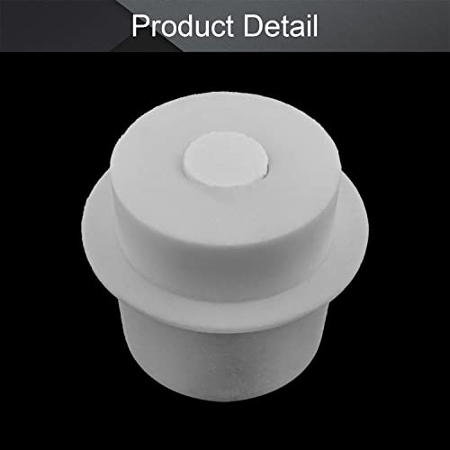 Othmro 1Pcs Drilled Rubber Stopper with Airlock, White Drilled Bungs Stopper with 1.57"-1.77" Hole for Fermentation Use, Homebrewing Beer Kombucha Airlock Stopper