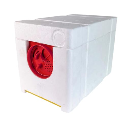 Nuc Box for Bees Queen Bee Breeding Box Beekeeping Mating Hive Box Bee King Incubator Bee Mating NUC Hive Queen Rearing NUC Beehive Beekeeping(Red Door) - color: Red Door