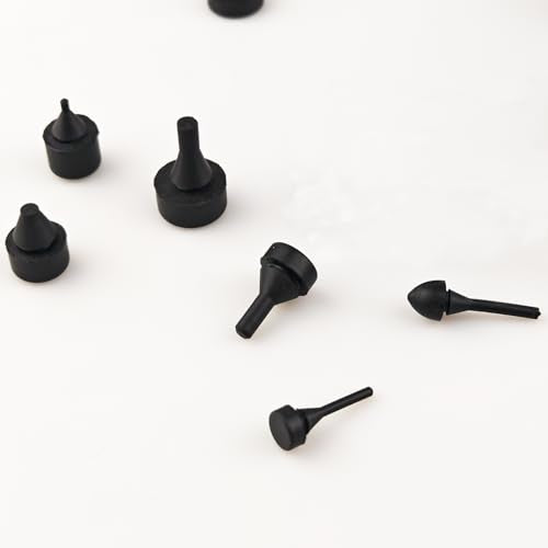 Automotive Rubber Bumper Assortment - Black Rubber Bumper Stopper, Compatible with Most Car Models - 12 Sizes