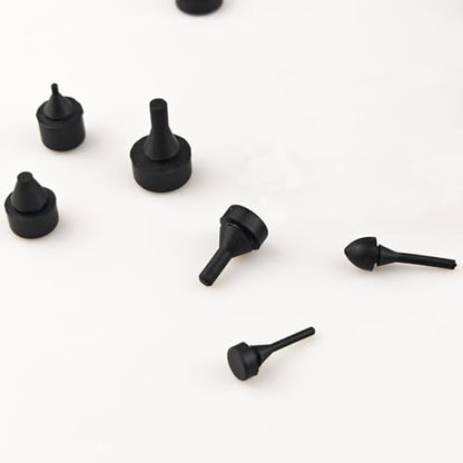 Automotive Rubber Bumper Assortment - Black Rubber Bumper Stopper, Compatible with Most Car Models - 12 Sizes