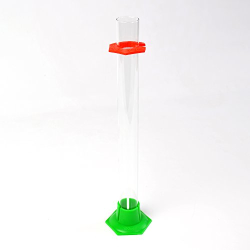 1x Glass 13" Hydrometer Test Jar with Safety Bumper
