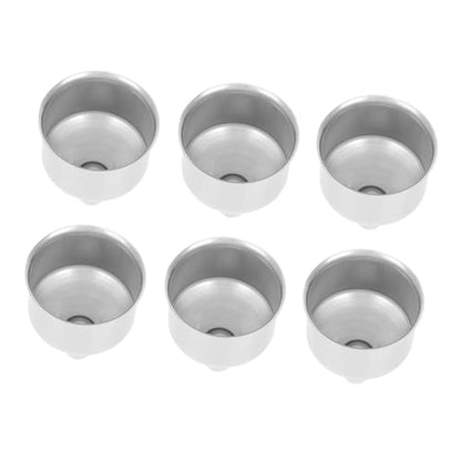 6Pcs Food Grade Stainless Steel Wide Mouth Funnels for Filling Bottles Small Liquid Transfer Funnels Resistant Scratching Lightweight Kitchen Accessories for Oil Wine Soy Sauce